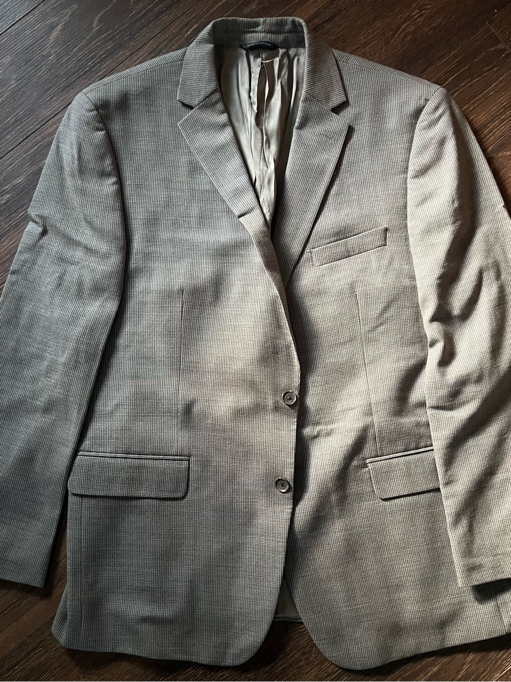 MARC ANTHONY Men's Classic Brown Two-Button Blazer 46R
